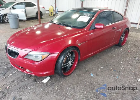 2004 BMW 645Ci z USA, uszkodzony, nr VIN WBAEH73484B215624